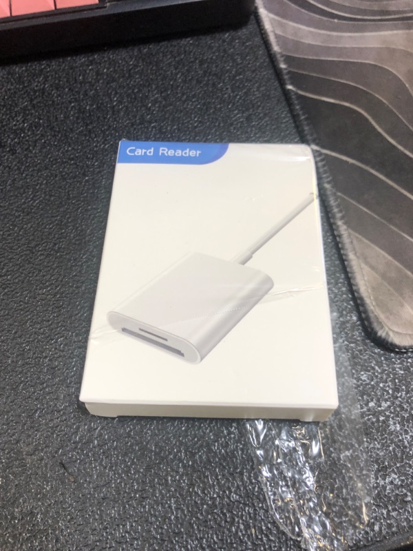 Photo 1 of SD Card Reader for iPhone iPad Camera,Dual Card Slot Memory Card Reader Supports SD and TF Card Trail Camera Viewer Sd Card Adapter Portable Micro Sd Card Reader No Application Required Plug and Play