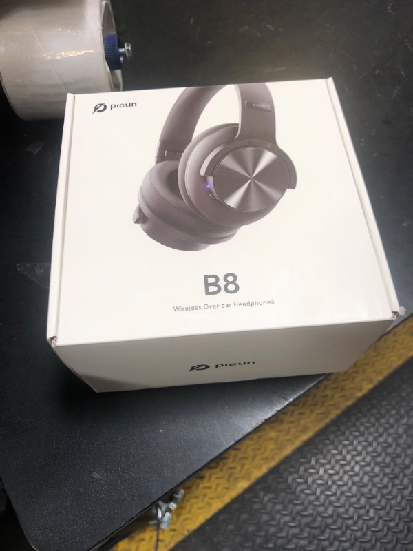 Photo 1 of Picun B8 Bluetooth Headphones, 120H Playtime Headphone Wireless Bluetooth with 3 EQ Modes, Low Latency, Hands-Free Calls, Over Ear Headphones for Travel Home Office Cellphone PC Black