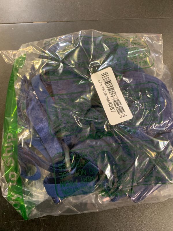 Photo 1 of SHENHE Women's Plus Size Sheer Mesh Underwired Bra and Panty 2 Piece Floral Embroidered Lingerie Set Deep Blue 3X-Large Plus