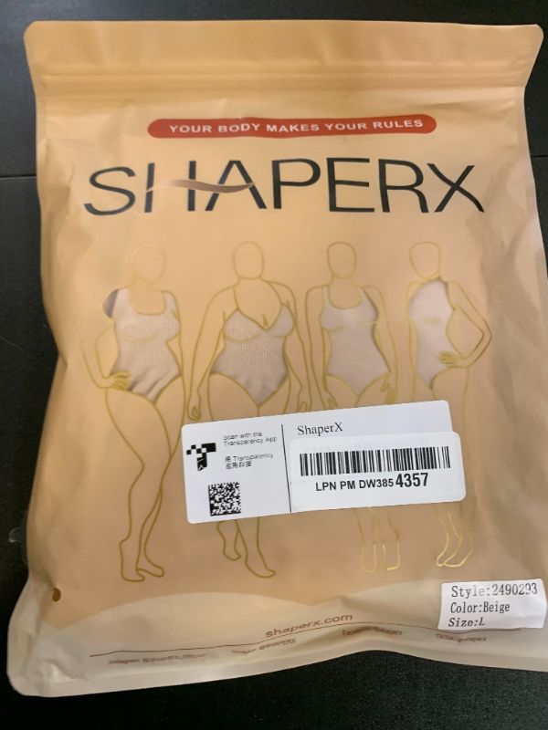 Photo 1 of SHAPERX Shapewear for Women Tummy Control Open Bust Thigh Slimmer Body Shaper, SZ2490293-Beige-L