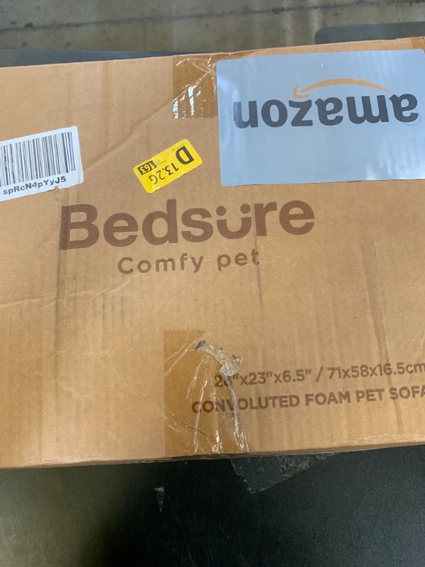 Photo 1 of Bedsure Orthopedic Dog Bed for Medium Dogs - Waterproof Dog Sofa Beds Medium, Supportive Foam Pet Couch Bed with Removable Washable Cover, Waterproof Lining and Nonskid Bottom, Grey, 28"x23"x6.5"