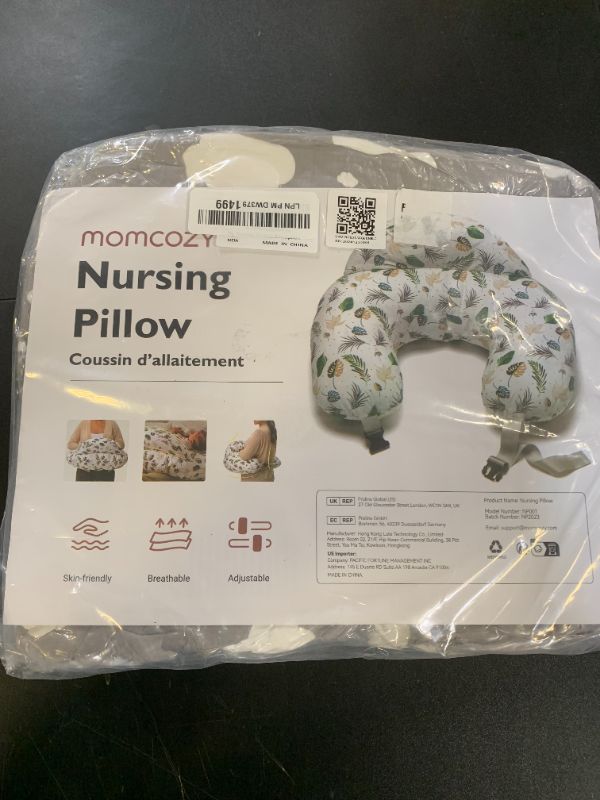 Photo 1 of Momcozy Nursing Pillow for Breastfeeding, Original Plus Size Breastfeeding Pillows for More Support for Mom and Baby, with Adjustable Waist Strap and Removable Cotton Cover, Grey