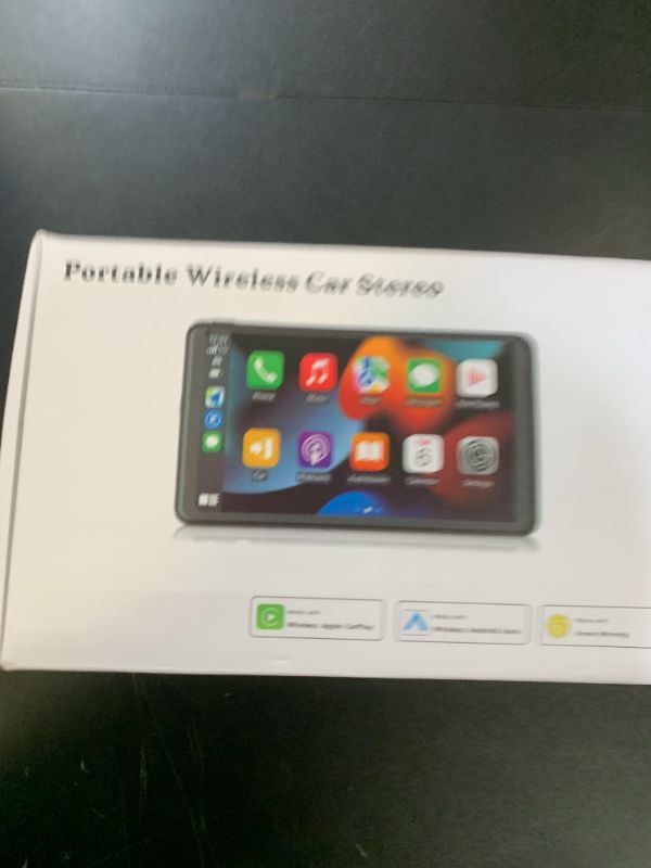 Photo 1 of Wireless Car Stereo Compatible with Apple CarPlay and Android Auto,7" HD Portable Bluetooth CarPlay Touch Screen for Car,with Backup Camera Car Play for All Cars