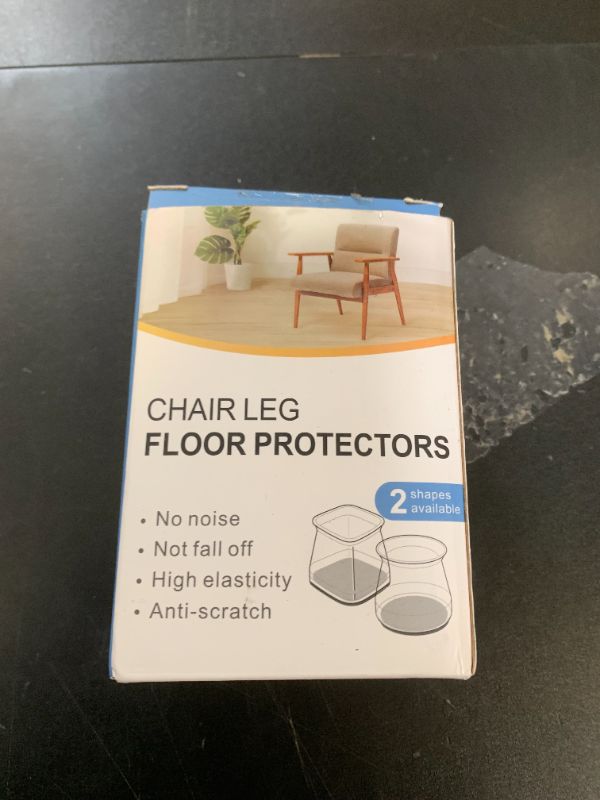 Photo 1 of 16 Pcs Chair Leg Protectors for Hardwood Floors, Silicone Felt Furniture Pads Non Slip, Free Moving Table Leg Covers, Stool Leg Protectors Caps (Large fit : 1.3'' - 2'')