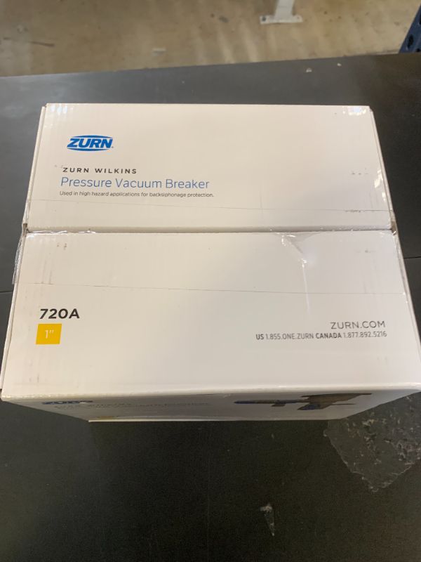 Photo 1 of Zurn Wilkins 1-720A 1" 720A Pressure Vacuum Breaker Assembly