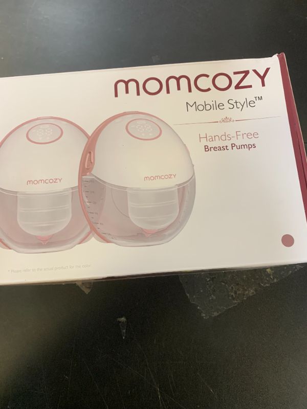 Photo 1 of Momcozy Breast Pump Hands Free Mobile Style | M6, Wearable Breastfeeding Pump Ideal Rhythm for More Milk, DoubleFit Flange More Fit & Discreet with 3 Modes & 9 Levels, 24mm - 2 Pack Cozy Red