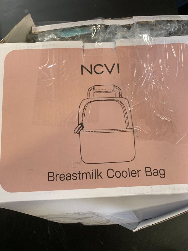Photo 1 of NCVI Breastmilk Cooler Bag with 2 Ice Pack, Breast Pump Bag with Cooler Fits 6 Bottles, Double Layer Breast Milk Cooler Travel Bag Baby Bottle, for Travel, Nursing Mom Daycare, Work, Picnic (Black)
