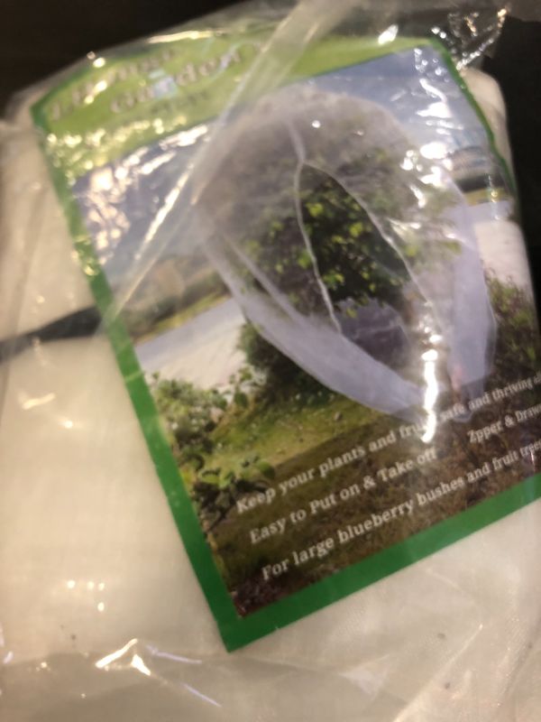 Photo 1 of 10ftx10ft Large Fruit Tree Netting Bags,Bird Netting for Blueberry Bushes Keep Birds Squirrels Cicadas and Small Animals Out,Ideal Covers for Cherry Fig Peach Apple Trees(Zippers on One Side)