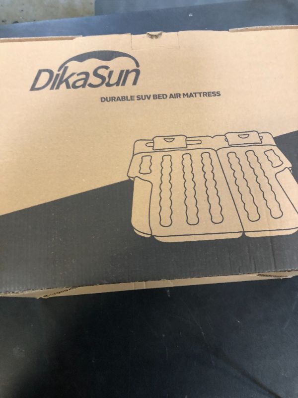Photo 1 of DikaSun Inflatable SUV Air Mattress Bed Car Mattress for SUV, Double-Sided Flocking Travel Camping Bed Car Air Mattress, Car Sleeping Mattress Bed for Universal SUV with Car Air Pump 2 Pillows