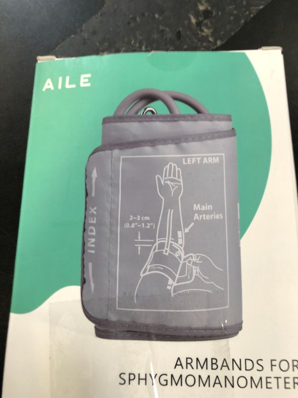 Photo 1 of Extra Large Blood Pressure Cuff : AILE Universal 9-21" XL Blood Pressure Cuff for Big Arm, Widely Applicable to Automatic Upper Arm Blood Pressure Monitor, Adjustable, Soft, Comfortable