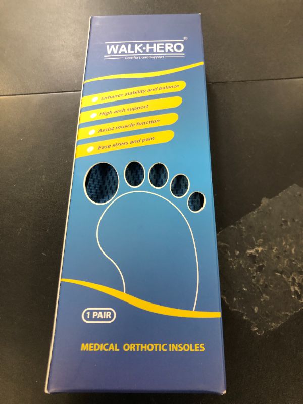 Photo 1 of Plantar Fasciitis Feet Insoles Arch Supports Orthotics Inserts Relieve Flat Feet, High Arch (Mens 5-5 1/2 | Womens 7-7 1/2)