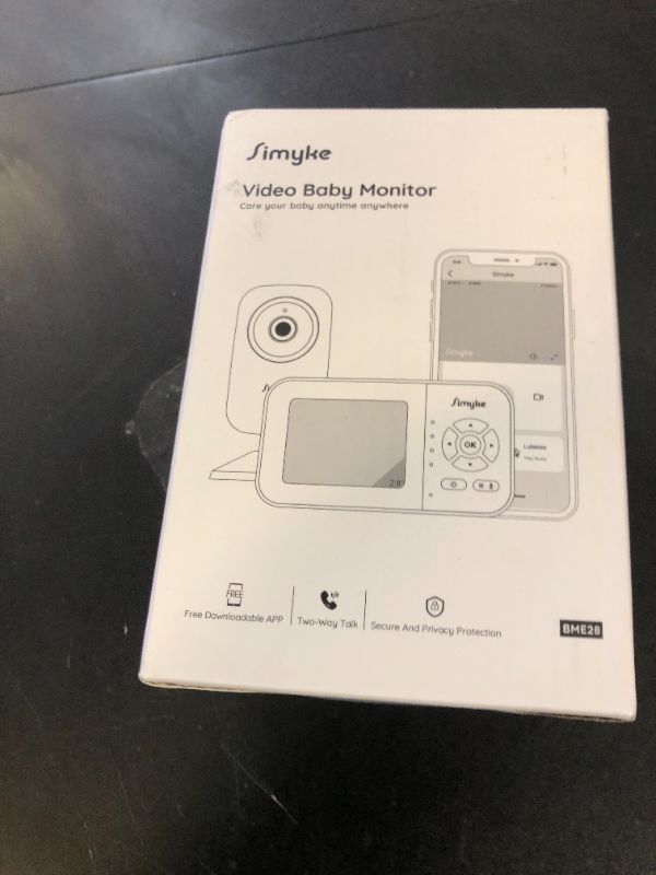 Photo 1 of Simyke Upgrade Video Baby Monitor,WiFi Baby Camera,2.8" Display and App Control,1200ft Long Range,2 Way Talk,Auto Night Vision,Sound Alert,VOX,Temperature Sensor 5 Lullabies Feeding Remind,Home Use