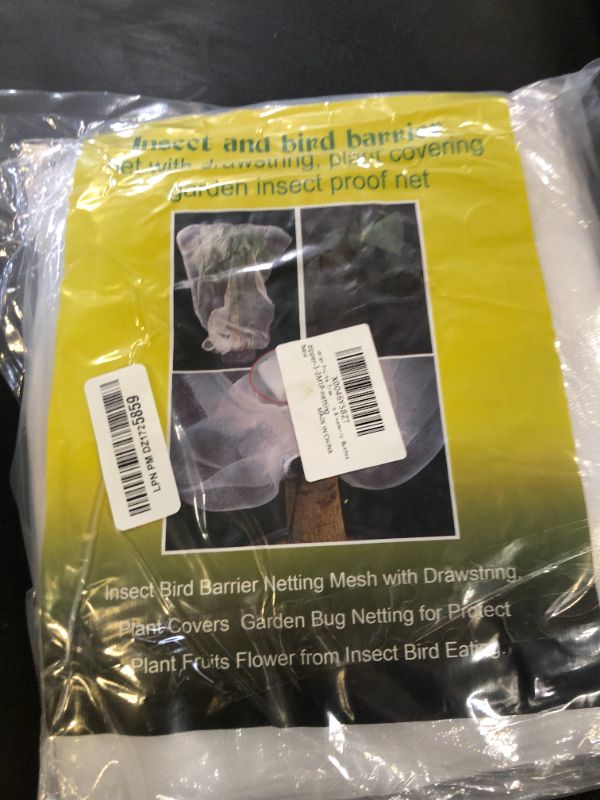 Photo 1 of 10 X 10 Ft Large Fruits Tree Netting Cover with Zipper and Drawstring, Insect Bird Barrier Netting for Garden Protection, Garden Plant Mesh Netting Cover for Cherry Apple Peach Tree Blueberry Bushes