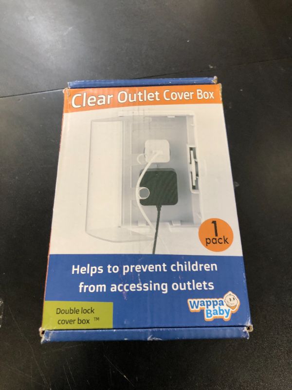 Photo 1 of Clear Outlet Cover Box [Patented] Double Lock for Much Better Toddler Proofing, Easier Operation, Simple 3 Step Install with Included Screws. Provides Extra Space Inside for Plugs