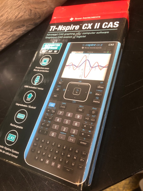 Photo 1 of Texas Instruments TI-Nspire CX II CAS Color Graphing Calculator with Student Software (PC/Mac)