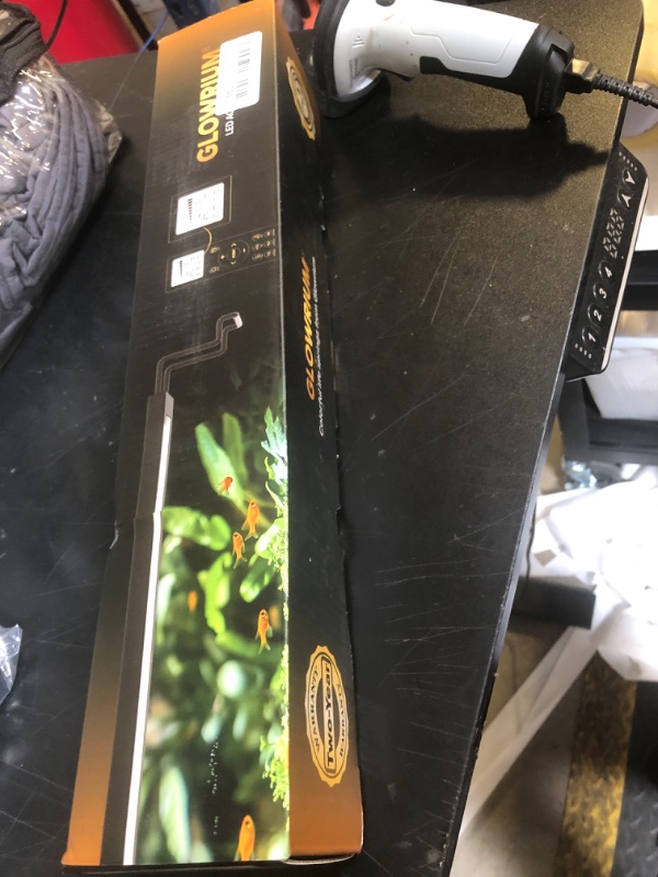 Photo 1 of GLOWRIUM LED Aquarium Light with Remote, Full Spectrum Fish Tank Light with Auto Timer, IP67 Waterproof Freshwater Planted Tank Light, Dimmable RGB+W+Moon LEDs with High Performance (12W 18-23inch)
