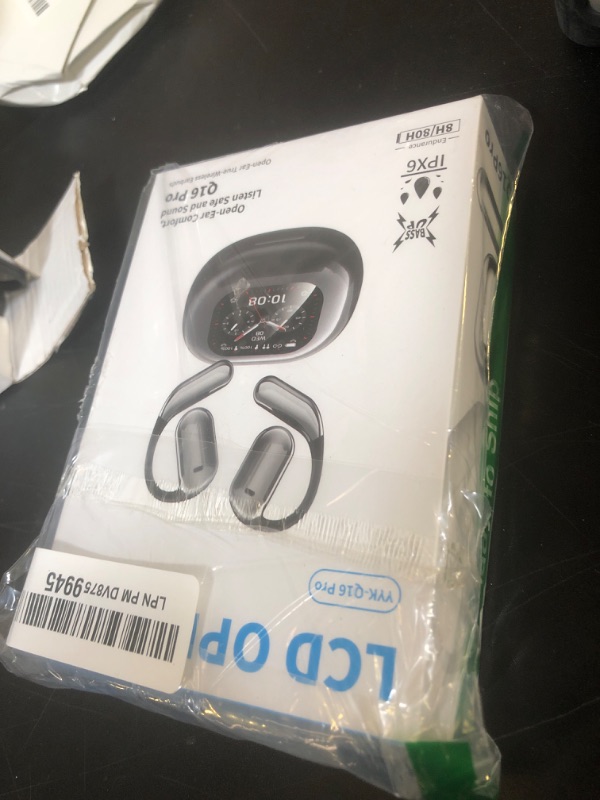 Photo 1 of AI Language Translation Headphones,Bluetooth 5.4 Earbuds Translator for 144 Languages & Accents,OWS LCD Touch Screen Real-Time Earphones Fit iOS and Android Ideal for Travel Business Learning, Black