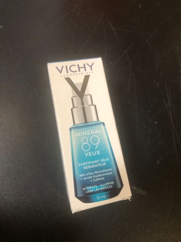 Photo 1 of Vichy Mineral 89 Eye Serum, Hyaluronic Acid and Caffeine Cream, Under Eye Cream For Dark Circles, Hydrating & Puffiness Reducer, Opthalmologist Tested