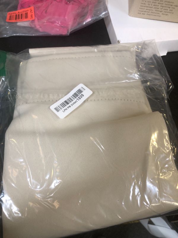 Photo 1 of NICETOWN Blackout Window Curtains for Living Room - (Beige Color) 42x40 Inch, 2 Panels Set, Thermal Insulated Room Darkening Blackout Drapes/Draperies with Rod Pocket & Back Tab for Loft