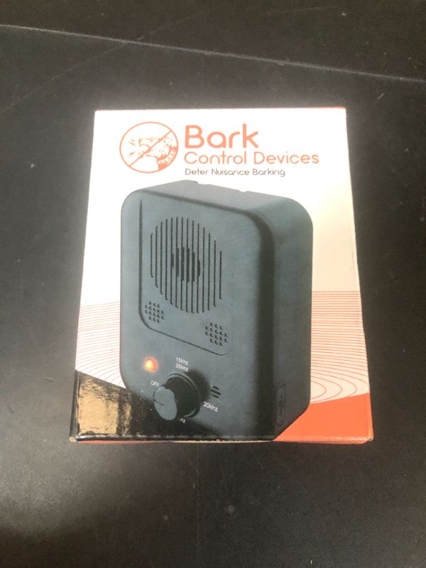 Photo 1 of Anti Barking Device for Dogs, Rechargeable Ultrasonic Bark Control Devices with 3 Modes, 50FT Stop Neighbors Dog Bark, Waterproof Bark Deterrent Box, Dog Barking Silencer for All Dogs Outdoor Indoor