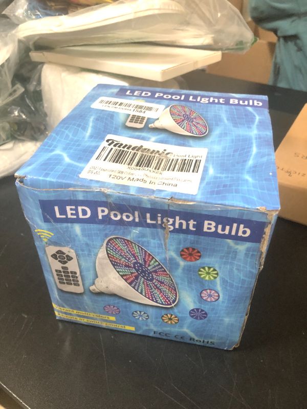 Photo 1 of 2025 Upgraded 50W Color LED Pool Light Bulb, 120V RGB Color Changing Pool Lights for Inground Swimming Pool, Replacement Bulb for Pentair Hayward Fixtures