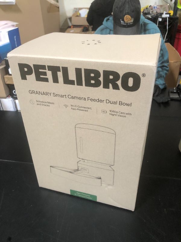 Photo 1 of PETLIBRO Automatic Cat Feeder with Camera for Two Cats, 1080P HD Video with Night Vision, 5G WiFi Pet Feeder with Phone APP Control, 2-Way Audio for Cat & Dog, Low Food & Motion & Sound Alerts