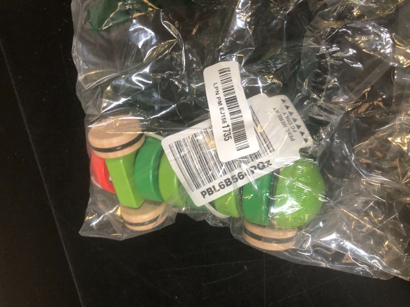 Photo 1 of KIDS PREFERRED World of Eric Carle The Very Hungry Caterpillar Wooden Pull Toy Classic Pull Toy Shaped Like The Very Hungry Caterpillar for Toddlers and Kids