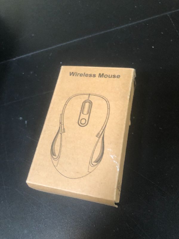 Photo 1 of WisFox 2.4G Wireless Mouse for Laptop, Ergonomic Computer Mouse with USB Receiver and Type-C Adapter, 3 Adjustable Levels DPI, 6 Button Cordless Wireless Mice (Grey)