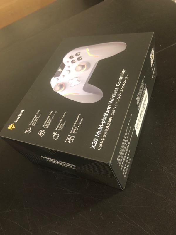 Photo 1 of EasySMX X20 Wireless Gaming Controller with RGB Backlit, 2-Stage Hall Effect Stick, 1000Hz Polling Rate, 6-Axis Gyro on Multi-Platform, Mech Buttons- Compatible with PC/Switch/Steam/Android