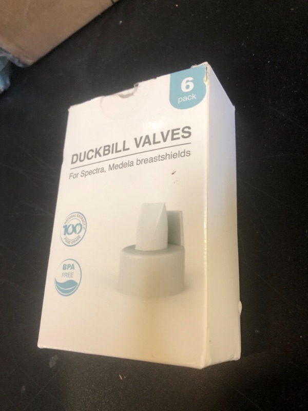 Photo 1 of [6-Count] Papablic Duckbill Valves for Spectra and Medela, Replaceable Duckbill Valves for Spectra S1 Spectra S2 valves and Medela Pump in Style, BPA/DEHP Free White