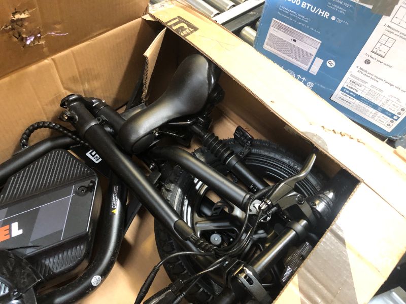 Photo 1 of 5TH WHEEL Penguin Electric Bike, Mini 14" E-Bikes with Foldable Handlebar and Adjustable Seat, Peak 700W Motor & 20 MPH, 40 Miles PAS Range Commuting Bikes with Dual 160MM Disc Brakes and Cargo Rack