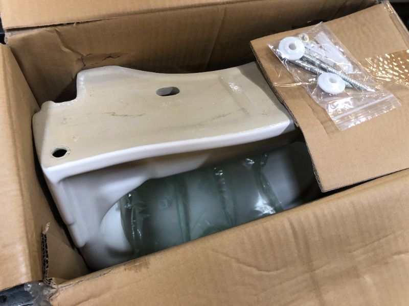 Photo 1 of Fine Fixtures Roosevelt Pedestal Collection, Replacement, Vitreous China Ceramic Material, (REPLACEMENT PART) (18 inch- 4" CC Faucet Hole, White)