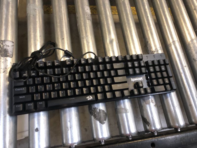 Photo 1 of Redragon Mechanical Gaming Keyboard Wired, 11 Programmable Backlit Modes, Hot-Swappable Red Switch, Anti-Ghosting, Double-Shot PBT Keycaps, Light Up Keyboard for PC Mac