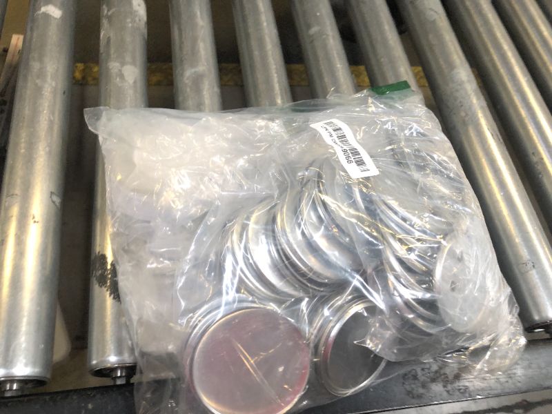 Photo 1 of 100 Pieces 75 mm 3 Inch Blank Button Maker Supplies for Button Maker Machine Round Badge Pin Button Parts, Includes Metal Button Pin Back Cover, Metal Shell, Clear Film, Gasket, Blank Paper