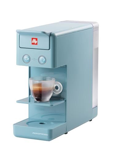 Photo 1 of Illy Y3.3 Espresso Machine, Single Serve Coffee Machine for IperEspresso Capsules, Single Cup Espresso Maker (Amalfi Blue)
