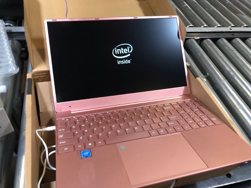 Photo 1 of 15.6 Inch Laptop - Display Quad Core CPU Computer, 16GB 512GB ROM Storatge 1920x1080 HD Computer with Fingerprint Reader Laptop Office Study Computer, 6000mAh Battery