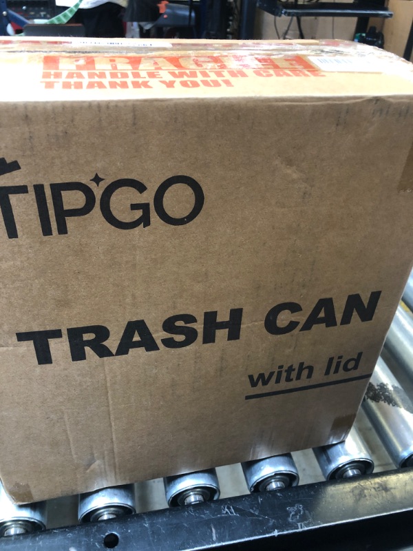 Photo 1 of TIPGO Slim Bathroom Trash Can with Lid Soft Close, Step Pedal, 6 Liter / 1.6 Gallon Stainless Steel Trash Bin, Small Garbage Cans for Bedroom, Office, Kitchen (White)