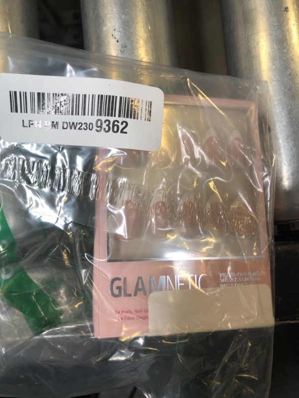 Photo 1 of Glamnetic Press On Nails - Ma Damn | French Tip , UV Finish Short Pointed Almond Shape, Reusable Semi-Transparent Nails in 12 Sizes - 24 Nail Kit with Glue