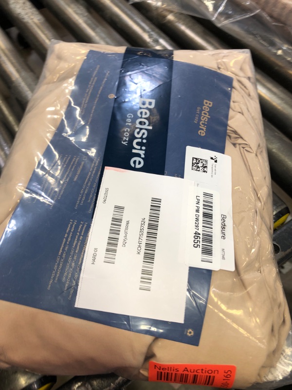 Photo 1 of Bedsure Deep Beige Duvet Cover King Size - 3 Pieces Prewashed Extra Soft Bedding Set, Includes 1 Duvet Cover 104x90 Inches with Zipper Closure & 2 Pillow Shams, Comforter Not Included