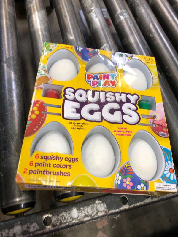 Photo 1 of Easter Egg Squishy Painting Kit - Arts & Crafts for Girls and Boys - Kids Art Activities - Craft Gift for Kid Ages 6 7 8 9 10 Year Old Girl Gifts - Decorate 6 Slow Rising Squishies with Paint