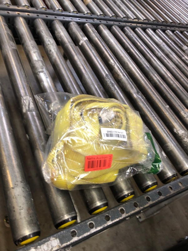 Photo 1 of KJE Tow Strap with Reinforced Loops 2in x 30ft Vehicle Recovery Rope 10,000 lbs Pound Capacity Recovery Strap yellow2