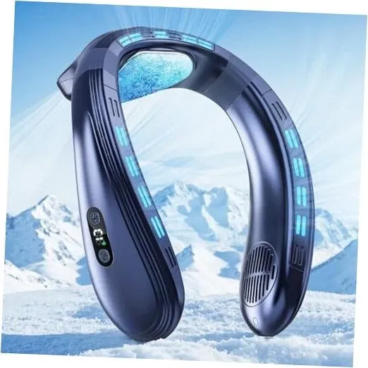 Photo 1 of Neck Air Conditioner Portable, 360°Up-down Airflow Neck Fans K019 Dark Blue