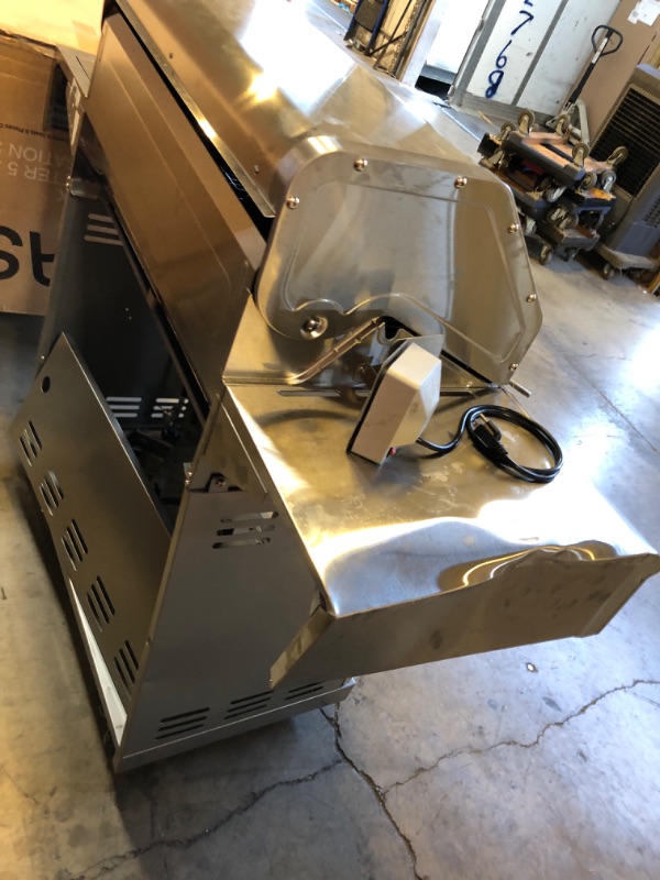 Photo 1 of Used-Major damager----Nexgrill Deluxe 6-Burner Propane Gas Grill with Ceramic Searing Side Burner, Stainless Steel Frame, Rotisserie Kit, 60,000 BTUs Output, BBQ Grill Perfect for Outdoor Gatherings - 720-0896X