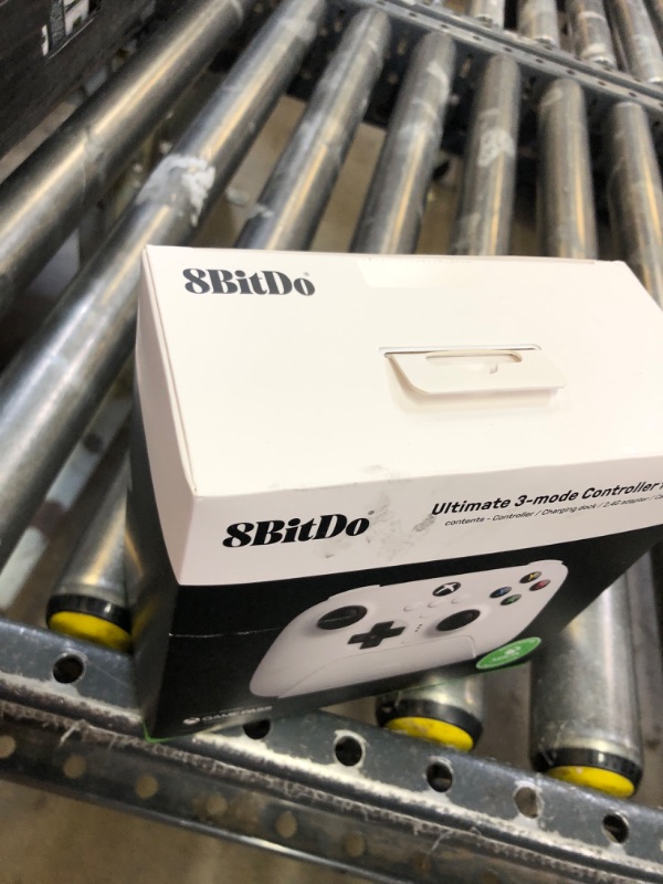 Photo 1 of 8Bitdo Ultimate 3-Mode Controller, Hall Effect Joysticks, Pro Back Buttons, Wired Only for Xbox Series X|S & Xbox One, Compatibility with Apple, Windows & Android, Officially Licensed (White)