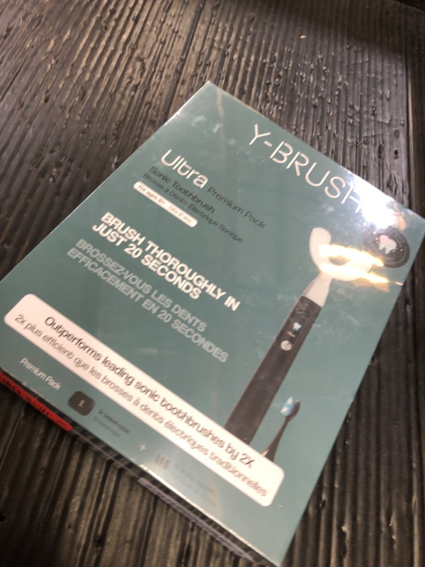 Photo 1 of Y-Brush Ultra Premium - Sonic Toothbrush - USB-C Rechargeable, Travel Case, 6 Cleaning Modes