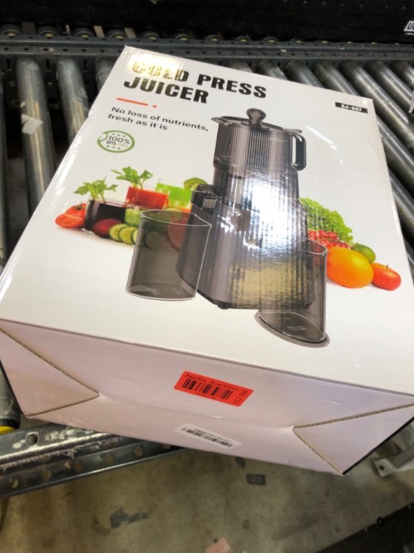 Photo 1 of Juicer Machines with 5.8" Extra Large Feed Chute, Cold Press Juicer For Whole Vegetables and Fruits, 400W Professional Slow Masticating juicer Easy to Clean for Batch Juicing Mothers Day Gifts for Mom