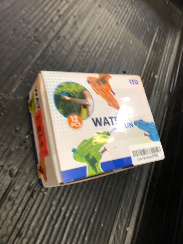 Photo 1 of 12 Packs Water Gun for Kids Squirt Toys Outdoor Beach Swimming Pool Game Summer Party Favor