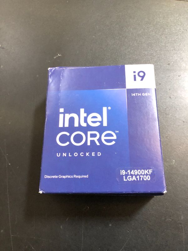 Photo 1 of Intel® Core™ i9-14900KF Desktop Processor 24 cores (8 P-cores + 16 E-cores) up to 6.0 GHz
