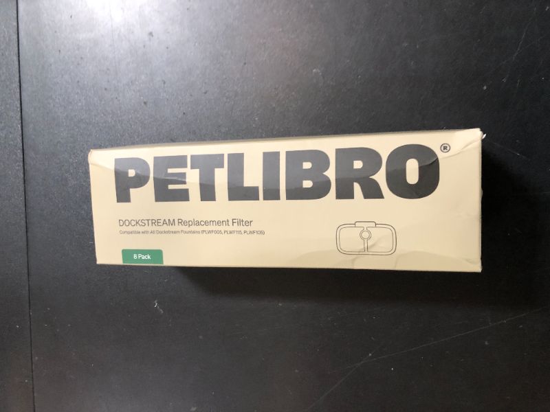 Photo 1 of PETLIBRO Replacement Filters for Dockstream Cat Water Fountain PLWF005 PLWF115 PLWF105, 4 Months Set of Replacement Filters for Ultra Quiet Pet Water Fountain,White 8 Count (Pack of 1)