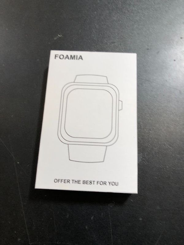 Photo 1 of Foamia 2 Pack Case for Apple Watch Screen Protector, Hard PC Case with Tempered Glass Protective Cover Guard Bumper, Slim Apple Watch Cover for iWatch Series 9 8 7 - Black/Black 45mm